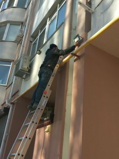 Установка освещения