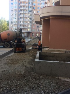 Пешеходная зона: работаем